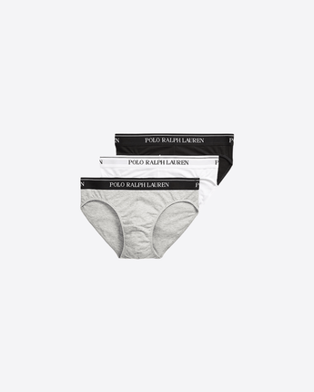 LAUREN RALPH LAUREN SLIP BLACK/WHITE/GREY / M SLIP 3PACK