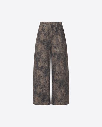 LIU JO PANTALONI PANTALONI BOXY CON STAMPA GLITTER