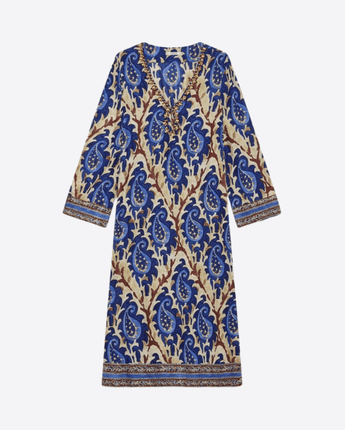 MALIPARMI Abbigliamento e accessori BLU / 40 ABITO MIRTLE PAISLEY