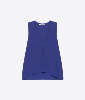 MALIPARMI Abbigliamento e accessori BLU / 42 TOP FLUID CREPE