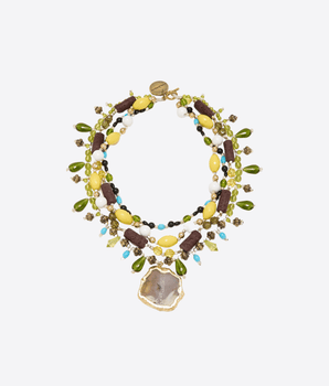 MALIPARMI Abbigliamento e accessori ZAFFERANO / UNI COLLANA MULTI BEADS & RESIN
