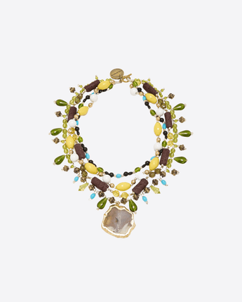 MALIPARMI Abbigliamento e accessori ZAFFERANO / UNI COLLANA MULTI BEADS & RESIN