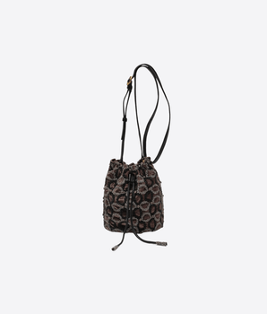 MALIPARMI BORSA GRIGIO / UNI SECCHIELLO VELVET CHAIN