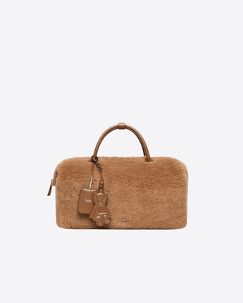 MAX MARA BORSA CAMMELLO / UNI BAULETTO GRANDE IN TEDDY