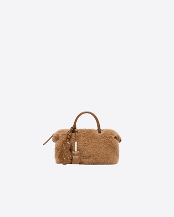 MAX MARA BORSA CAMMELLO / UNI BAULETTO PICCOLO IN TEDDY