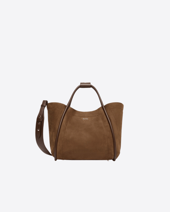 MAX MARA BORSA MARRONE / UNI BORSA MARINE SMALL IN NABUK