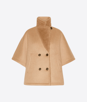MAX MARA CAPPA CAMMELLO / S/M CAPPA REVERSIBILE IN CAMMELLO E TEDDY