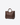 MAX MARA MARRONE SCURO / UNI BORSA MARINE SMALL IN TESSUTO EFFETTO RAFIA