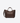 MAX MARA MARRONE SCURO / UNI BORSA MARINE SMALL IN TESSUTO EFFETTO RAFIA
