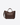 MAX MARA MARRONE SCURO / UNI BORSA MARINE SMALL IN TESSUTO EFFETTO RAFIA