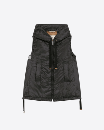 MAX MARA THE CUBE GILET GILET IMBOTTITO CON CAPPUCCIO IN TELA ANTIGOCCIA