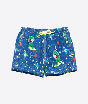 Mc2 Saint Barth Abbigliamento e accessori AZZURRO / 12M COSTUME DA BAGNO JEAN LIGHTING CON STAMPA SPAZIO
