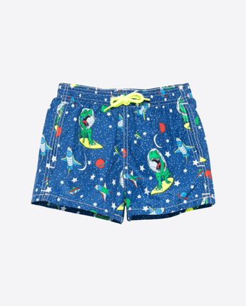 Mc2 Saint Barth Abbigliamento e accessori AZZURRO / 12M COSTUME DA BAGNO JEAN LIGHTING CON STAMPA SPAZIO