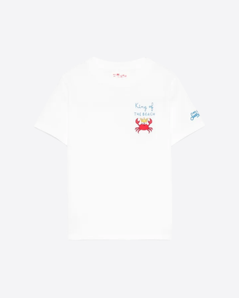 Mc2 Saint Barth Abbigliamento e accessori BIANCO / 4A T-SHIRT PORTOFINO KING OF THE BEACH