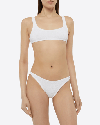 Mc2 Saint Barth Abbigliamento e accessori BIKINI CLASSICO CRINKLE BIANCO NAIMA NAOMI COON TOP A BRALETTE E SLIP SGAMBATO
