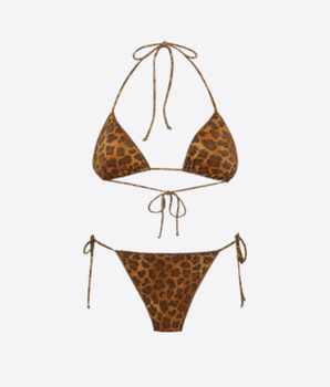 Mc2 Saint Barth Abbigliamento e accessori BIKINI IN LUREX LEAH MARIELLE CON STAMPA ANIMALIER
