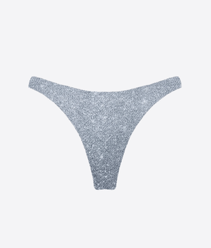 Mc2 Saint Barth Abbigliamento e accessori SLIP / ARGENTO / S COSTUME DA BAGNO CRINKLE LUREX CON FASCIA YULIA E SLIP NAOMI