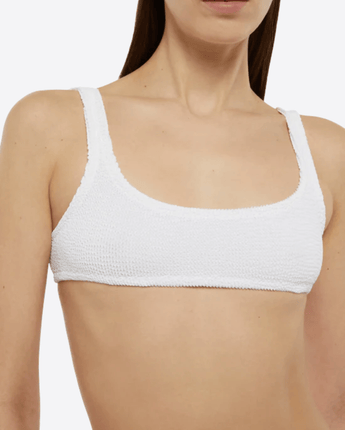 Mc2 Saint Barth Abbigliamento e accessori TOP / BIANCO / S BIKINI CLASSICO CRINKLE BIANCO NAIMA NAOMI COON TOP A BRALETTE E SLIP SGAMBATO