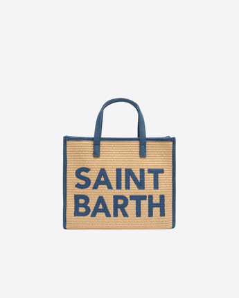 Mc2 Saint Barth BORSA A MANO VIVIAN MIDI BEIGE EFFETTO PAGLIA