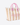 Mc2 Saint Barth BORSA BEIGE/ROSA / UNI BORSA VANITY REGULAR IN CANVAS A RIGHE VERTICALI BEIGE