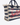Mc2 Saint Barth BORSA BIANCO/BLU / UNI BORSA VANITY REGULAR IN CANVAS A RIGHE ORIZZONTALI BLU