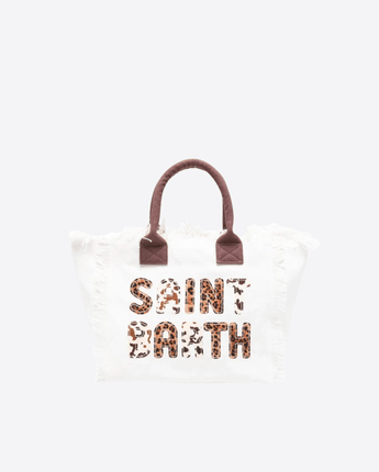 Mc2 Saint Barth BORSA BIANCO / UNI BORSA VANITI CON LOGO ANIMALIER