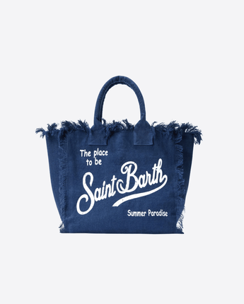 Mc2 Saint Barth BORSA BLU SCURO / UNI BORSA VANITY REGULAR IN DENIM BLU SCURO