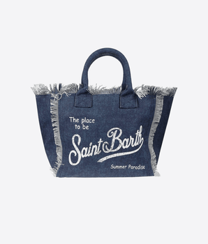 Mc2 Saint Barth BORSA DENIM / UNI BORSA VANITY IN DENIM SCURO