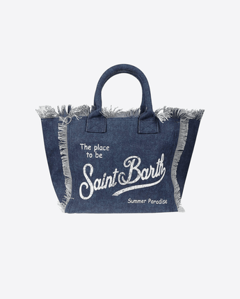 Mc2 Saint Barth BORSA DENIM / UNI BORSA VANITY IN DENIM SCURO