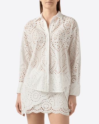 Mc2 Saint Barth CAMICIA CAMICIA CRISTAL IN COTONE SANGALLO