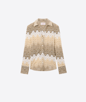Mc2 Saint Barth CAMICIA CAMICIA JOYS IN RASCHEL CON MOTIVO A ONDE