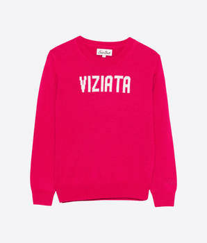 Mc2 Saint Barth MAGLIA ROSSO/FUSCIA / 8A MAGLIONE CON SCRITTA