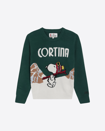 Mc2 Saint Barth MAGLIA VERDE / 4A MAGLIONE DOUGLAS SNOOPY