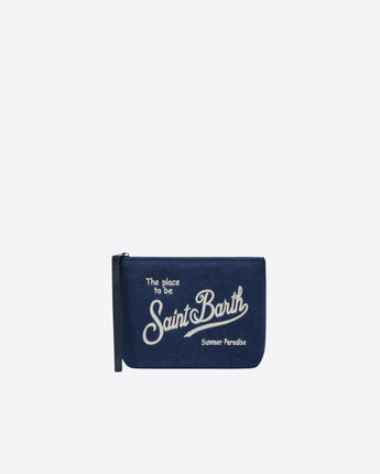Mc2 Saint Barth POCHETTE BLU / UNI POCHETTE ALINE EFFETTO SPUGNA BLU
