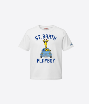 Mc2 Saint Barth T-SHIRT T-SHIRT CON STAMPA GIRAFFA