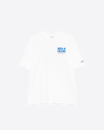 Mc2 Saint Barth T-SHIRT T-SHIRT DELMAR BIANCA CON RICAMO "IBIZA IS CALLING"