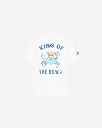 Mc2 Saint Barth T-SHIRT T-SHIRT DENVER JR CON RICAMO "KING OF THE BEACH"