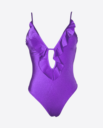 MISS BIKINI COSTUME DA BAGNO COSTUME INTERO CON VOLANT