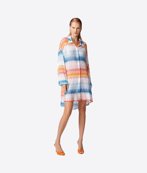 MISSONI Abbigliamento e accessori CAMICIA OVERSIZE IN MISTO VISCOSA ZIG ZAG LAME'