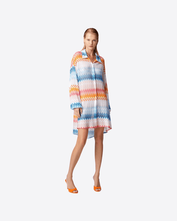 MISSONI Abbigliamento e accessori CAMICIA OVERSIZE IN MISTO VISCOSA ZIG ZAG LAME'
