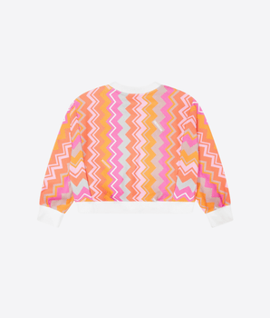 MISSONI Abbigliamento e accessori FELPA CON STAMPA A ZIG ZAG