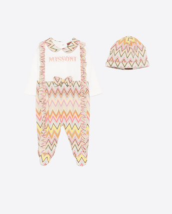 MISSONI Abbigliamento e accessori IVORY / 6M TUTINA CON STAMPA A ZIG ZAG