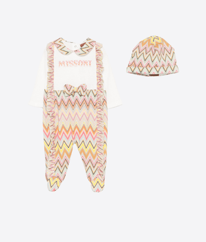 MISSONI Abbigliamento e accessori IVORY / 6M TUTINA CON STAMPA A ZIG ZAG