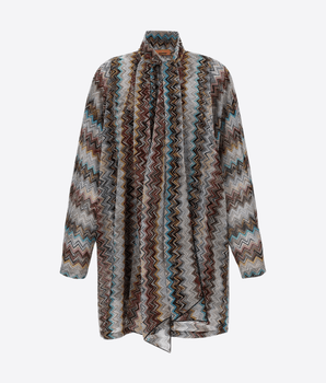 MISSONI Abbigliamento e accessori MARRONE / 40 ABITO MINI ZIG ZAG