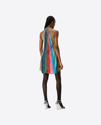 MISSONI Abbigliamento e accessori MINIABITO SENZA MANICHE IN MAGLIA PLISSETTATA LAME'