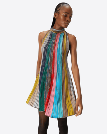 MISSONI Abbigliamento e accessori MINIABITO SENZA MANICHE IN MAGLIA PLISSETTATA LAME'