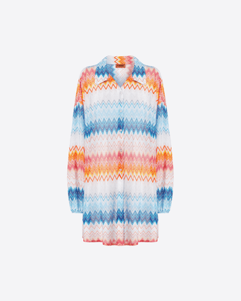MISSONI Abbigliamento e accessori MULTICOLOR / XS CAMICIA OVERSIZE IN MISTO VISCOSA ZIG ZAG LAME'