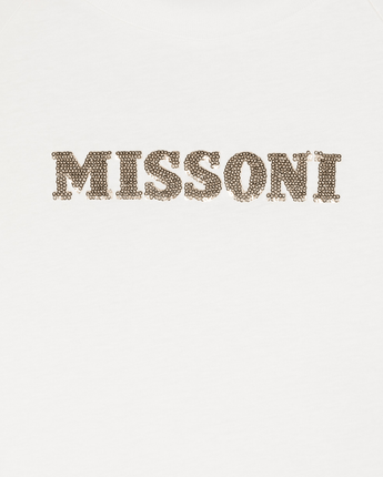 MISSONI Abbigliamento e accessori T-SHIRT CON LOGO DI PAILLETTES