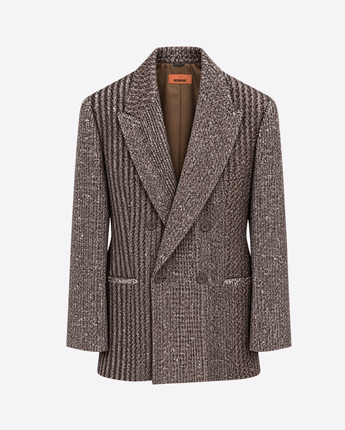 MISSONI BLAZER BLAZER DOPPIOPETTO IN MAGLIA DI VISCOSA E CACHEMIRE