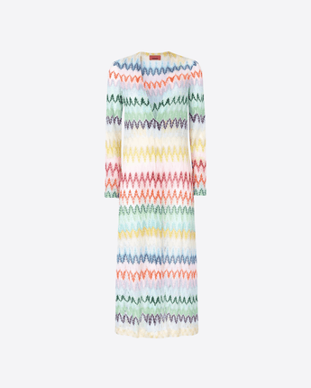 MISSONI CARDIGAN CARDIGAN LUNGO IN PIZZO ZIG ZAG